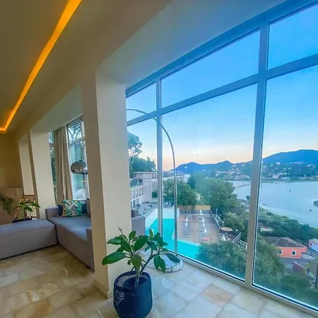 Best View-stylish Penthouse With Communal Pool Kanoni (Corfu)